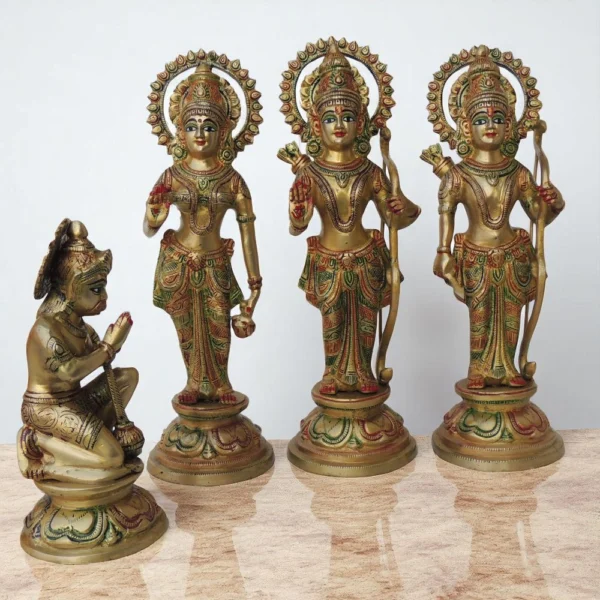 Ram Darbar Idol in Brass, 8.85 kg, brass, Vedikcraft Moradabad