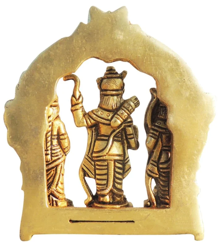 Ram Darbar Idol in Brass, 4.5 inch, 580 g