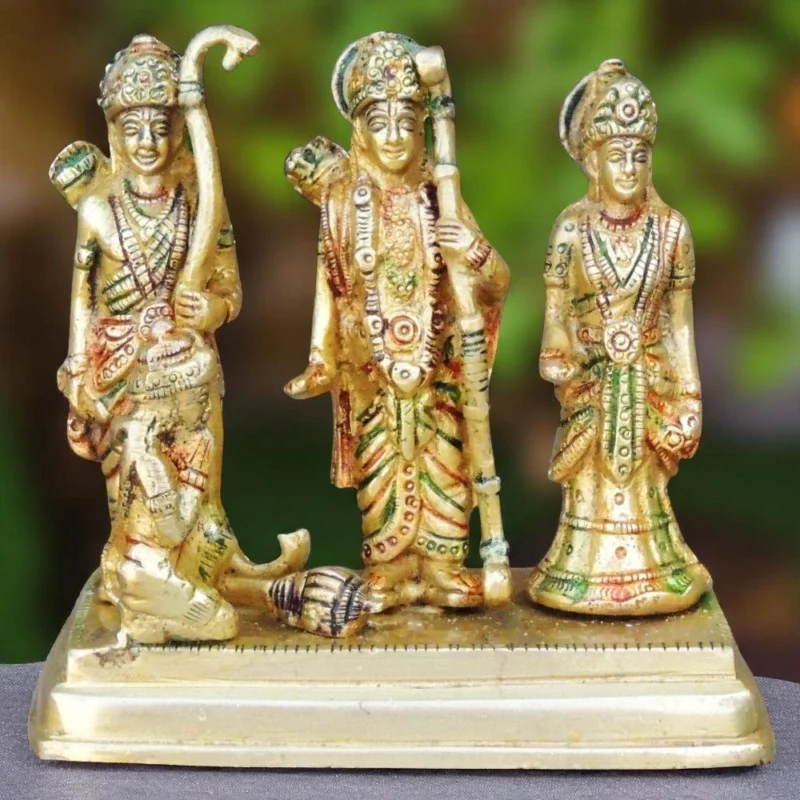 Ram Darbar Idol in Brass, 5 inch, 1.24 kg – for Home Mandir