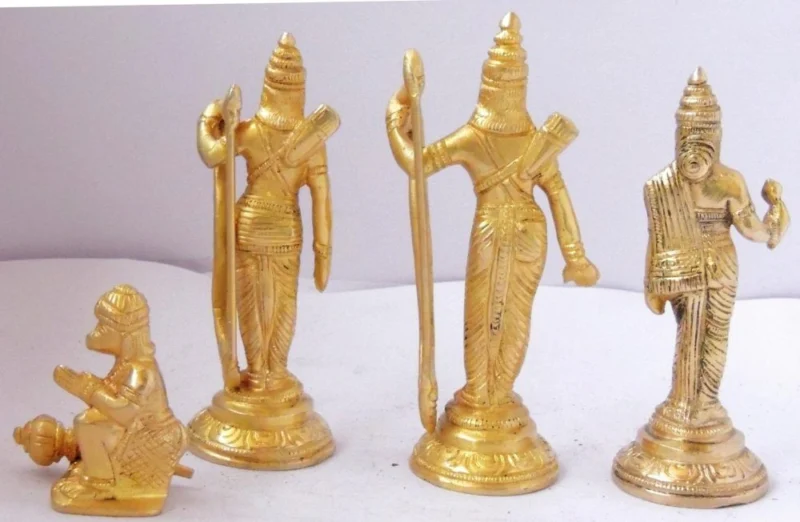 Ram Darbar Idol in Brass, 5.5 inch, 1.18 kg