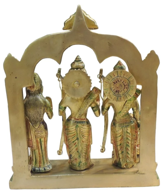Ram Darbar Idol in Brass, 11 inch