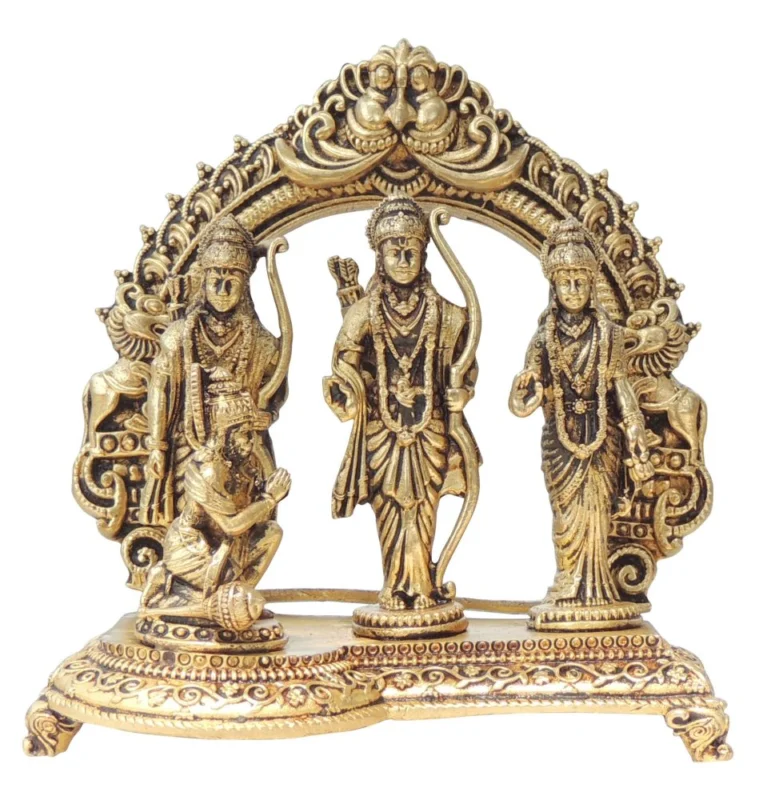 Ram Darbar Idol in Brass, 4 inch, 300 g