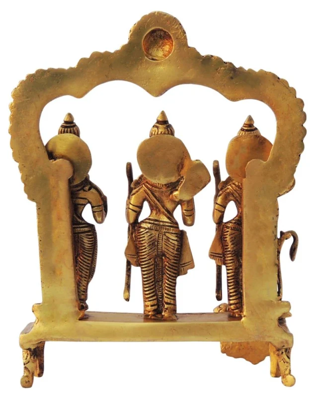 Ram Darbar Idol in Brass, 9.2 inch