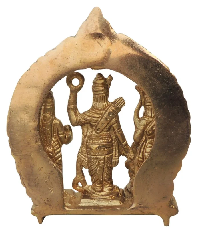 Ram Darbar Idol in Brass, 4.5 inch, 400 g
