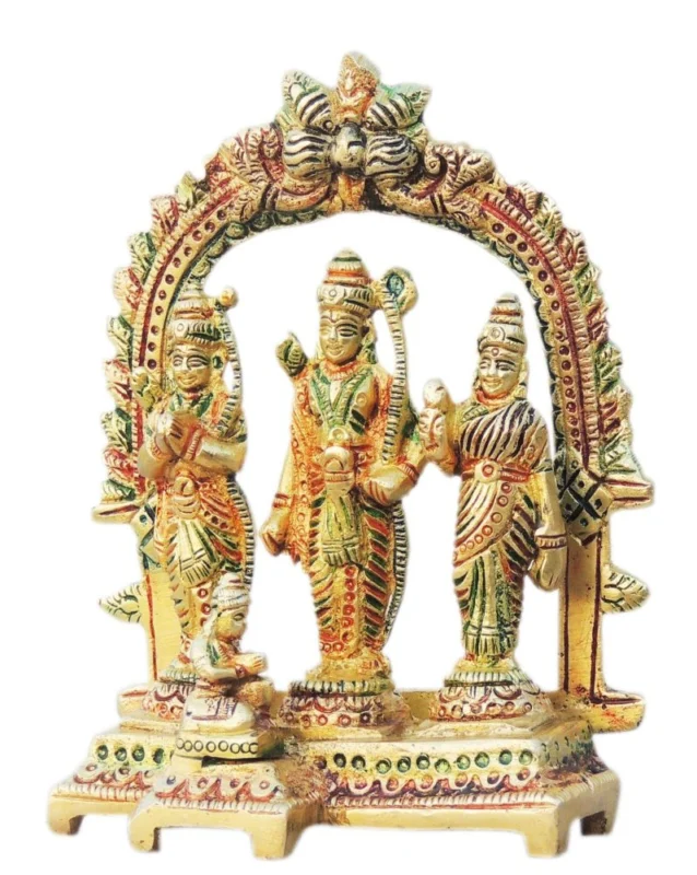 Ram Darbar Idol in Brass (Dharbar Same), 5.5 inch