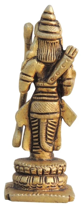 Ram Ji Idol in Brass, 3.3 inch