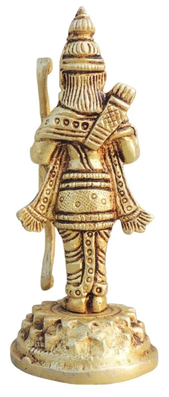 Ram Ji Idol in Brass, 4.2 inch