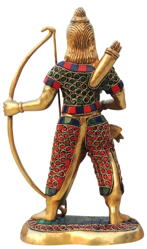 Ram Ji Idol in Brass, 11 inch, 2.5 kg