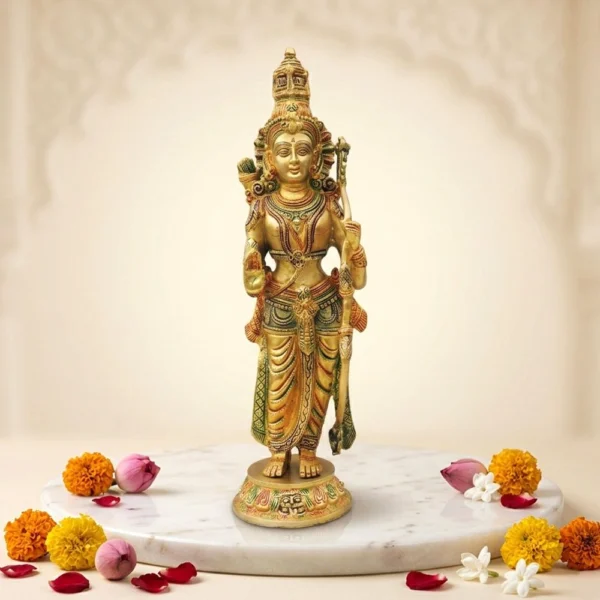 Ram Ji Idol in Brass, 7.4 kg, brass, Vedikcraft Moradabad