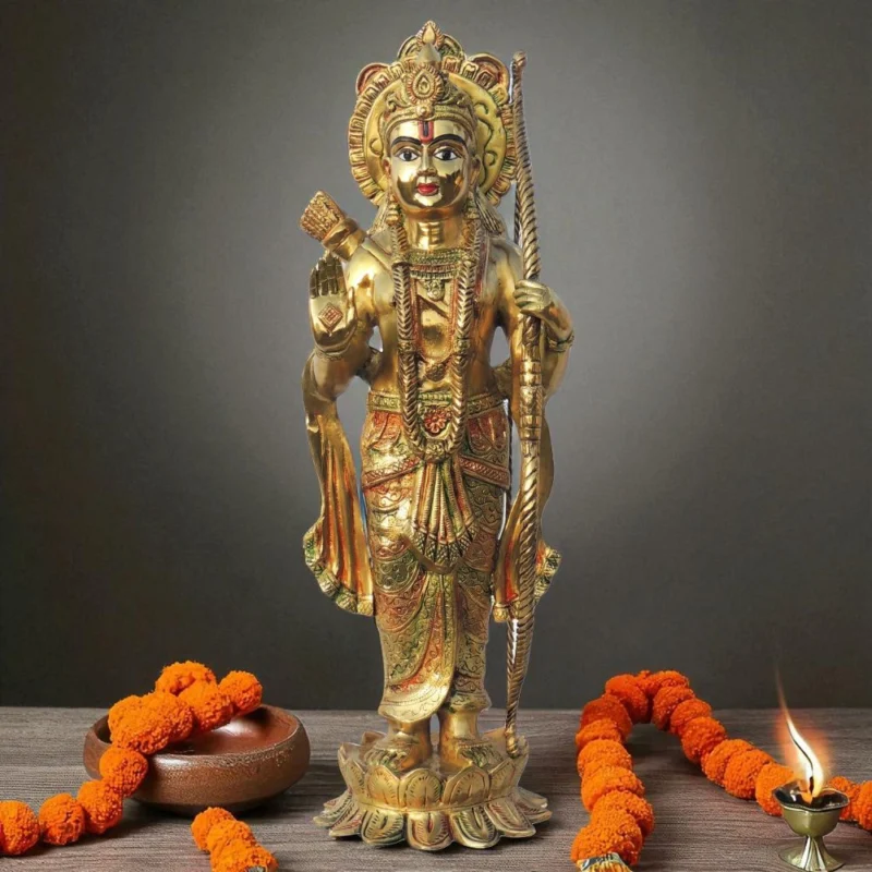 Ram Ji Idol in Brass, 22.24 kg
