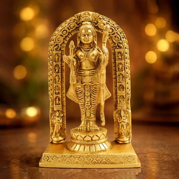 Ram Lalla Idol in Brass (Lala), 5.2 inch, brass, Vedikcraft Moradabad