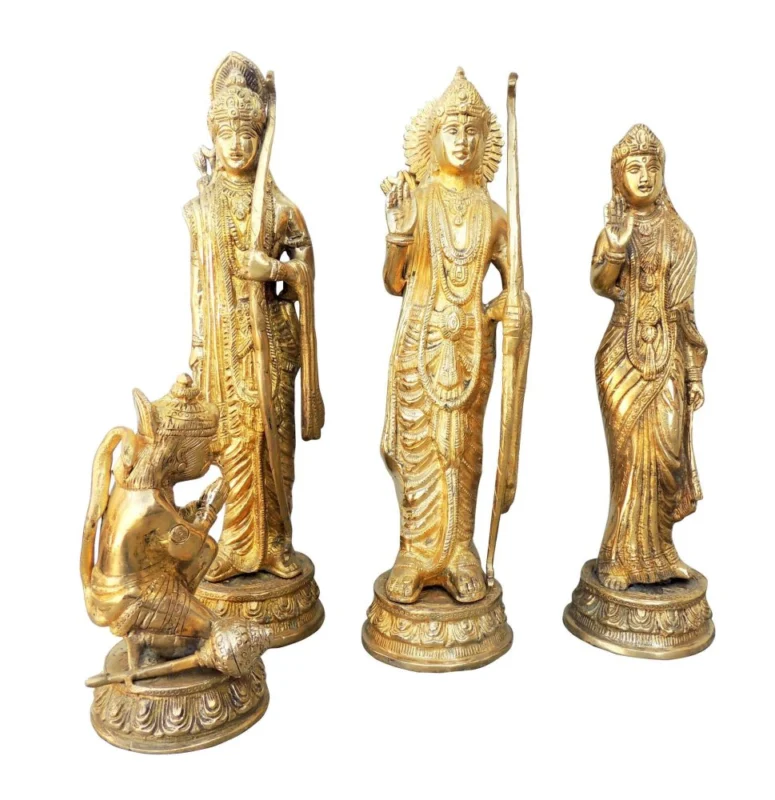 Ram Darbar Idol in Brass (Ramdarbar), 12.4 inch