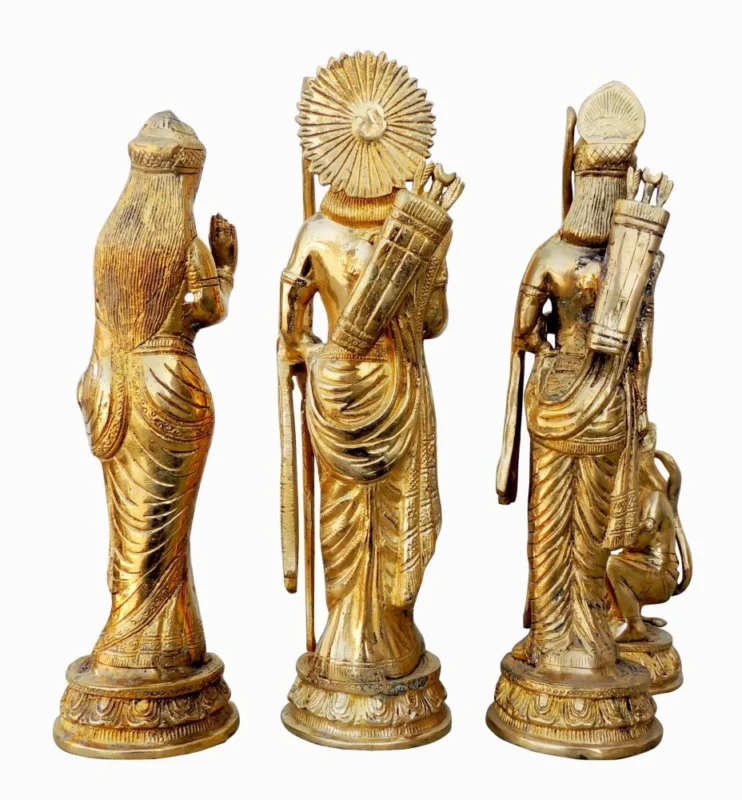 Ram Darbar Idol in Brass (Ramdarbar), 12.4 inch