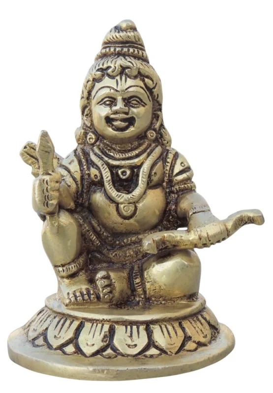 Ram Lalla Idol in Brass (Ramlala), 4.5 inch