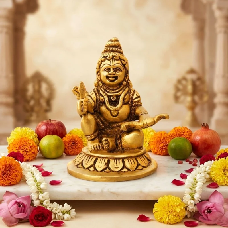 Ram Lalla Idol in Brass (Ramlala), 4.5 inch – for Home Mandir