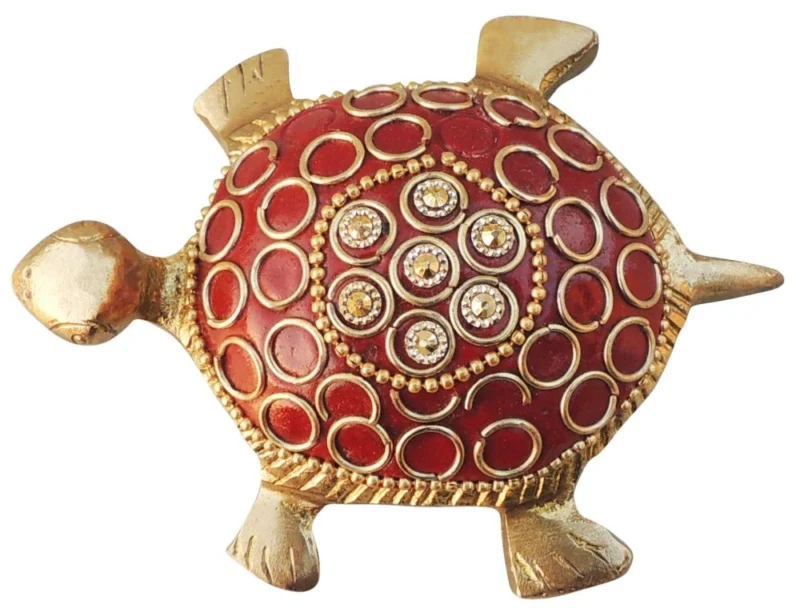 Brass Tortoise (Kachua) Showpiece, 1 inch, 160 g