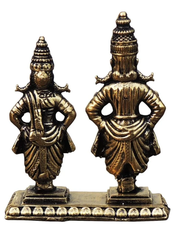 Vitthal Idol in Brass (Rukmini), 2.2 inch