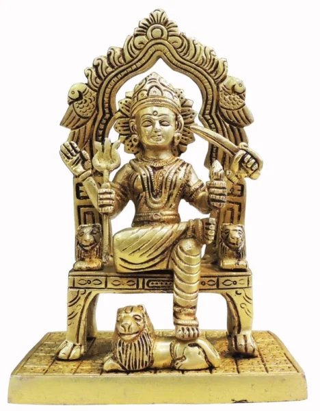 Santoshi Maa Idol in Brass, 7.7 inch, brass, Vedikcraft Moradabad