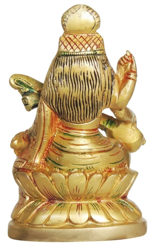 Saraswati Ji Idol in Brass, 920 g