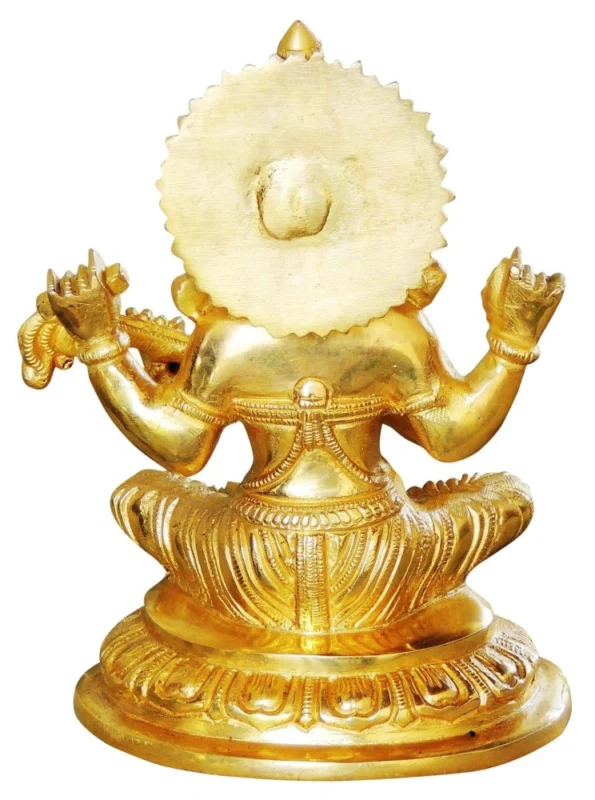 Saraswati Ji Idol in Brass, 8 inch