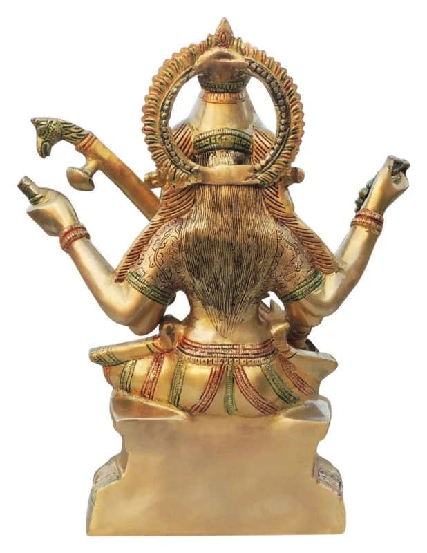 Saraswati Ji Idol in Brass, 17.5 inch