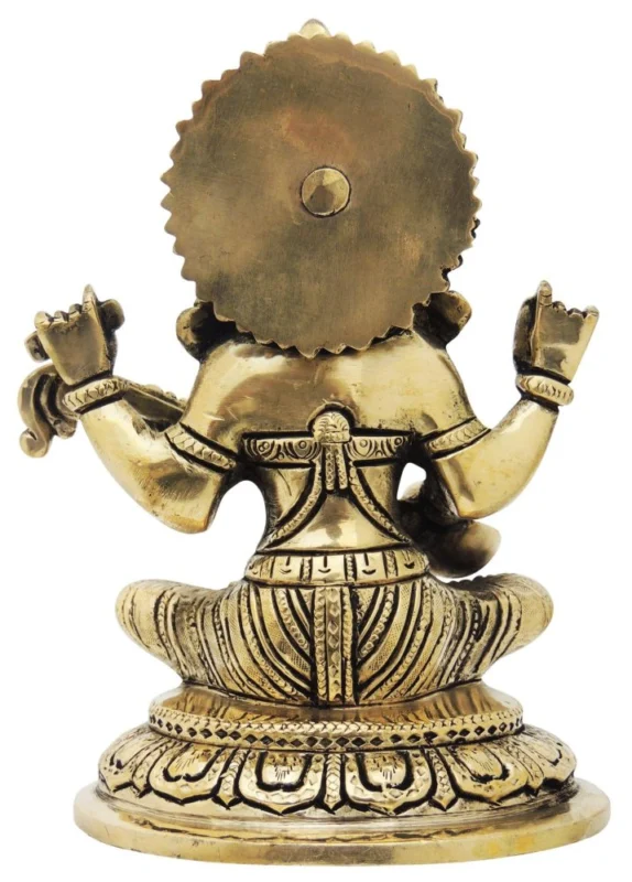 Saraswati Ji Idol in Brass, 2.16 kg
