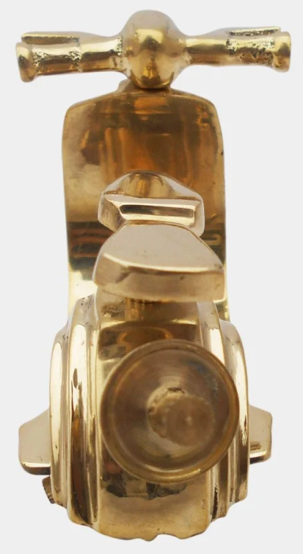 Brass Miniature Scooter, 3 inch