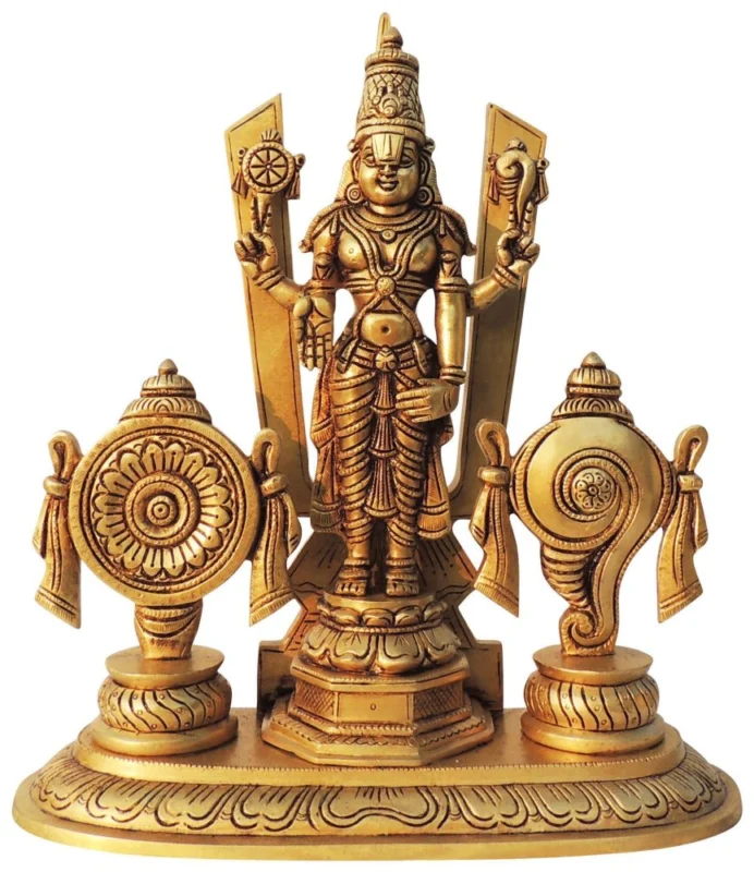 Shank Chakra Idol in Brass (Bala), 13 inch