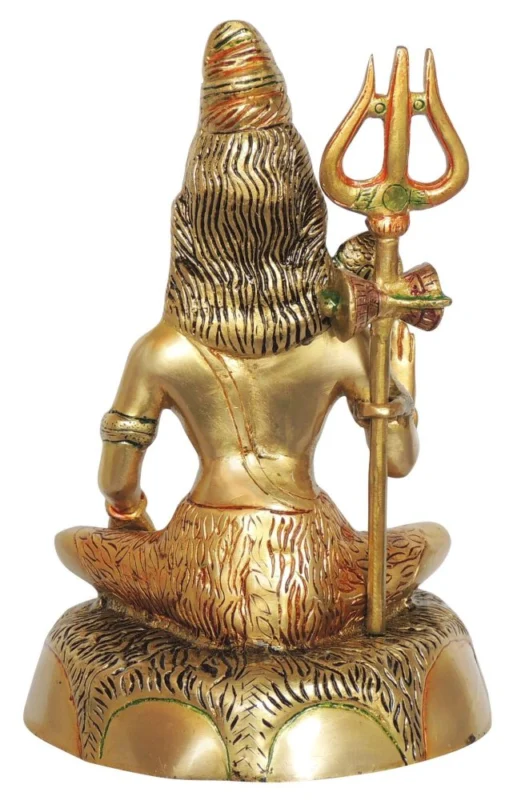 Shiv Ji Idol in Brass, 11 inch