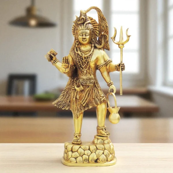 Shiv Ji Idol in Brass, 12.78 kg, brass, Vedikcraft Moradabad
