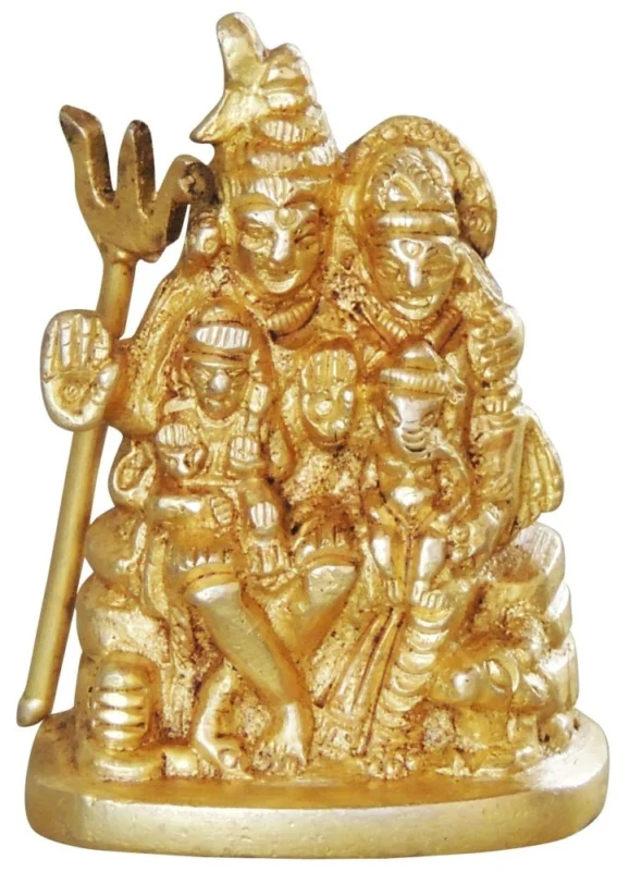 Shiv Parivar Idol in Brass, 2.5 inch, design BS1045-B