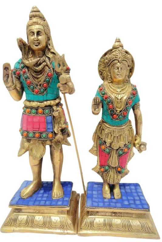 Shiv Ji Idol in Brass (Parvati), 11.5 inch