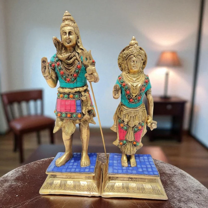 Shiv Ji Idol in Brass (Parvati), 11.5 inch – for Pooja Room