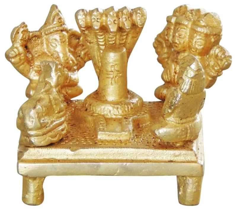 Shivling Idol in Brass, 2.5 inch