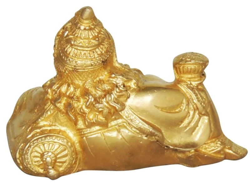 Kuber Ji Idol in Brass (Sleeping)