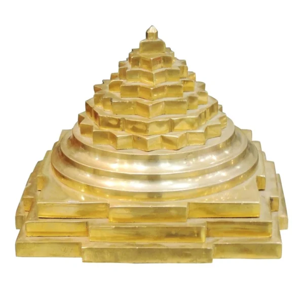 Brass Yantra for Pooja (Sri Pyramid), brass, Vedikcraft Moradabad