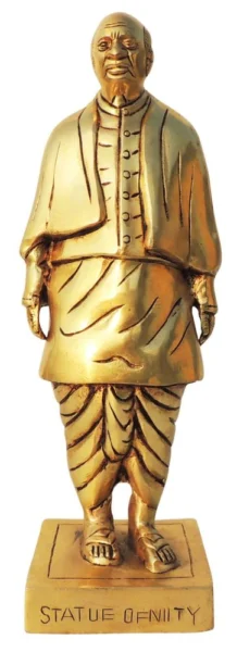 Statue of Unity (Sardar Patel) Statue in Brass, 12.5 inch, brass, Vedikcraft Moradabad