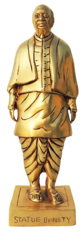 Statue of Unity (Sardar Patel) Statue in Brass, 12.5 inch – for Office Desk