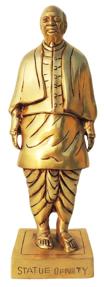 Statue of Unity (Sardar Patel) Statue in Brass, 12.5 inch, brass, Vedikcraft Moradabad