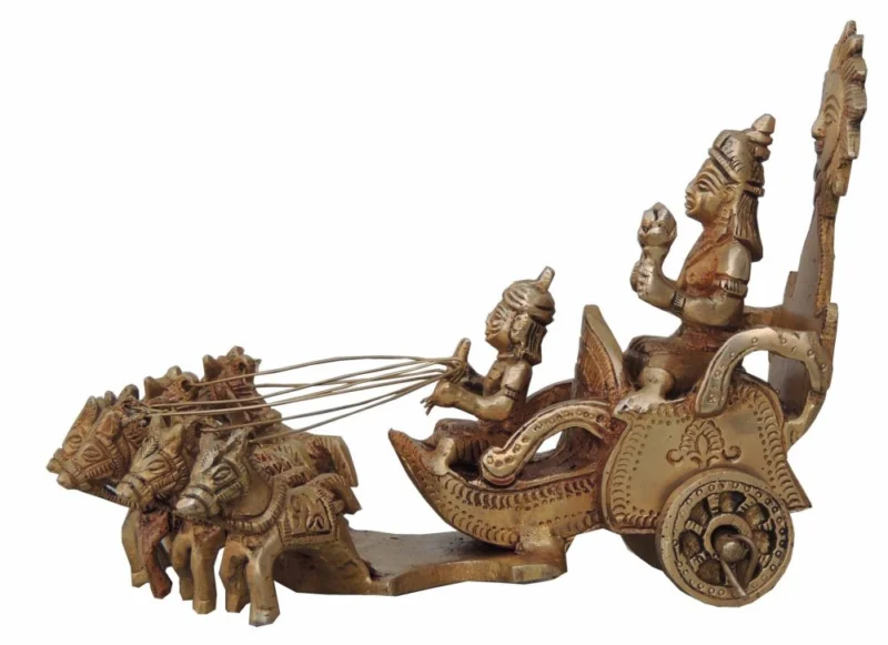 Brass Surya Dev Rath Idol