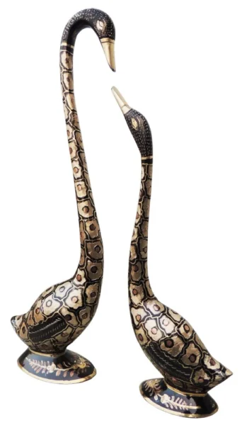 Brass Swan Showpiece, 17.5 inch, brass, Vedikcraft Moradabad