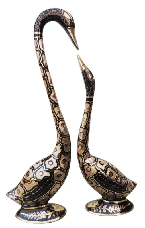 Brass Swan Showpiece