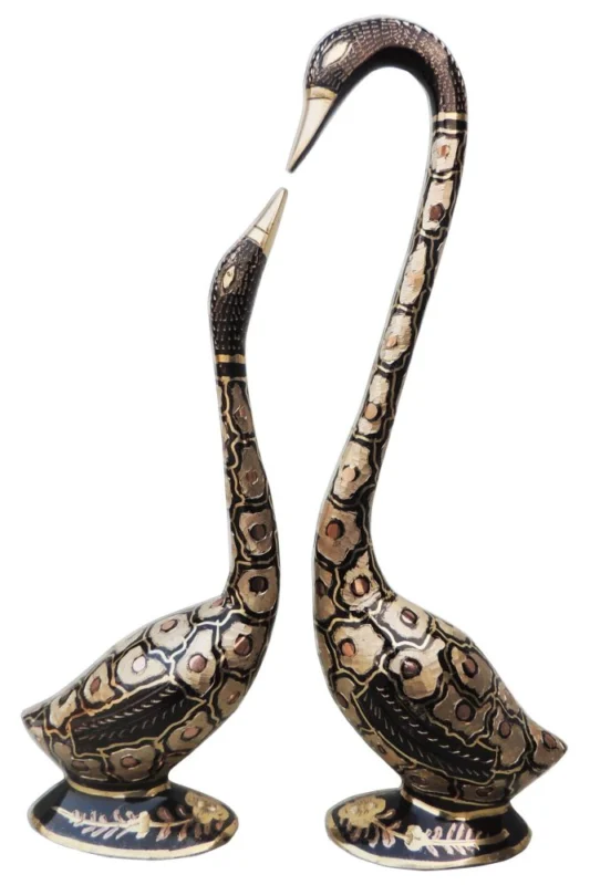 Brass Swan Showpiece – for Table Décor