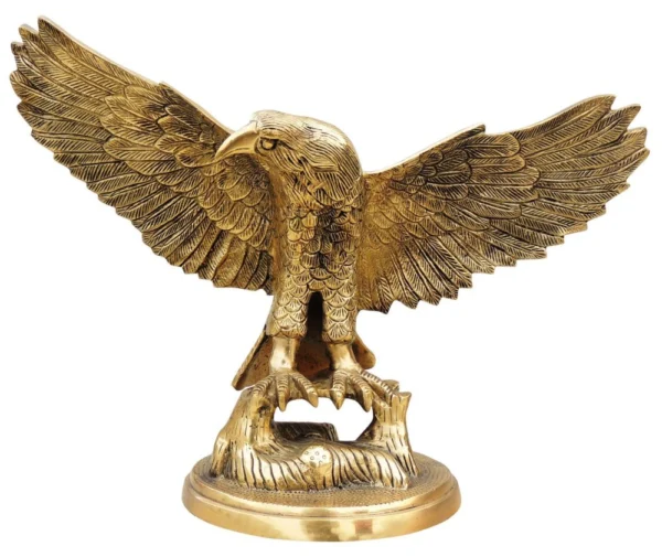 Brass Eagle Showpiece, 12 inch, brass, Vedikcraft Moradabad