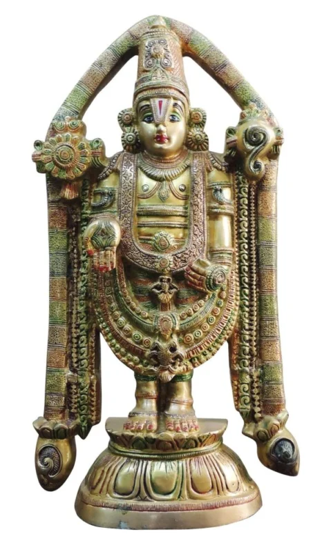 Tirupati Balaji Idol in Brass (Bala), 17.5 kg