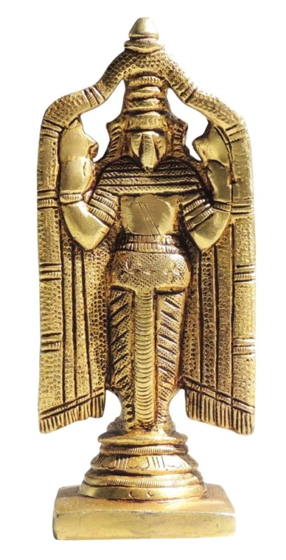 Tirupati Balaji Idol in Brass (Bala), 5.5 inch