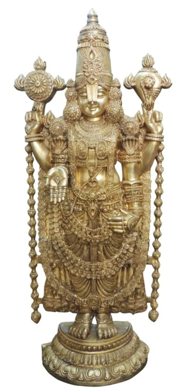 Tirupati Balaji Idol in Brass (Bala), 47 kg