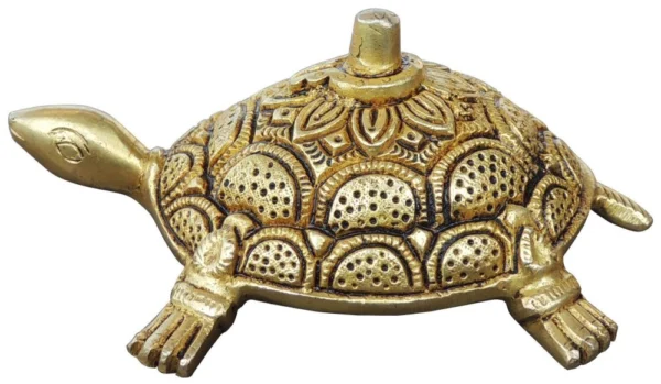 Brass Tortoise for Pooja, 2 inch, brass, Vedikcraft Moradabad