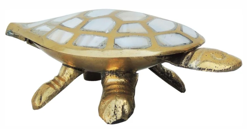 Brass Tortoise (Kachua) Showpiece, 1.6 inch – for Vastu and Décor