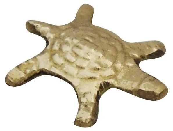 Brass Tortoise (Kachua) Showpiece (Small), 0.5 inch, brass, Vedikcraft Moradabad